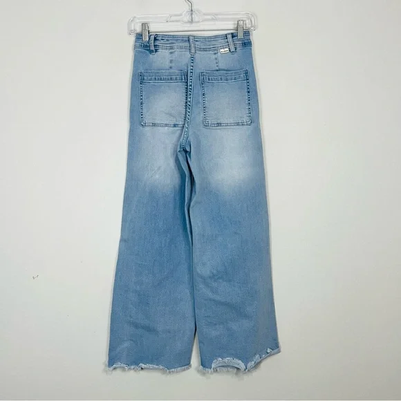 Billabong Light Blue Flare Jeans - Picture 6 of 9